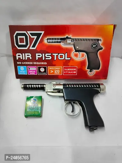 007 Black  White Toy Gun