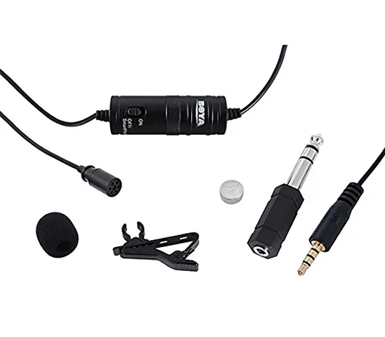 Boya BYM1 Omnidirectional Lavalier Condenser Microphone with 6Mtr Audio Cable