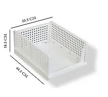 Stackable Storage Organizer - (3PC- Big White)-thumb1