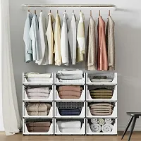 Stackable Storage Organiszer - (4PC Big - White)-thumb4