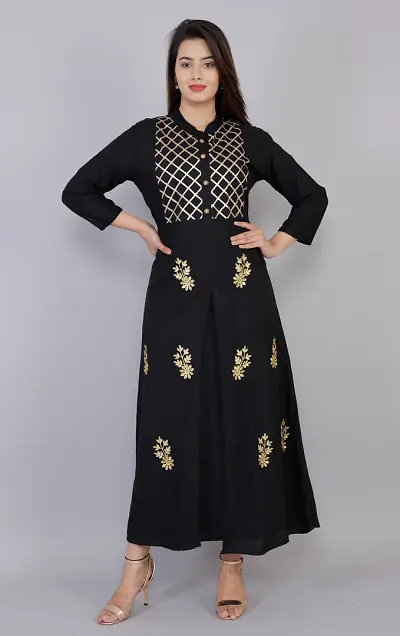 Elegant Rayon Gotta Work Kurta