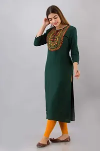 Classic Rayon Embroidered Kurti for Womens-thumb1