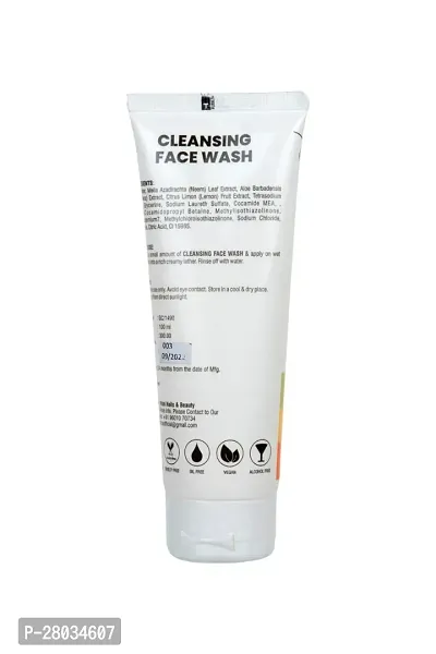 Nishi Cleansing Face Wash (200ML) Aloe vera Gel (200ML) Jasmine Body Lotion Face  Body Scrub Pack OF 4 (4 x 50 ml)-thumb5