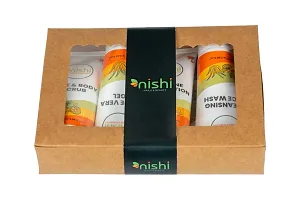 Nishi Cleansing Face Wash (200ML) Aloe vera Gel (200ML) Jasmine Body Lotion Face  Body Scrub Pack OF 4 (4 x 50 ml)-thumb2