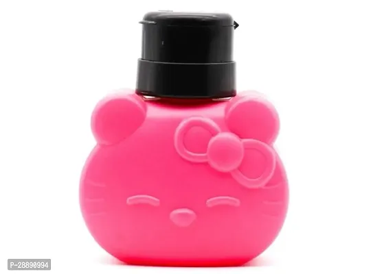 Hello Kitty Style Empty Dispenser Liquid Pressing Bottle for Nail Polish Remover Random Color