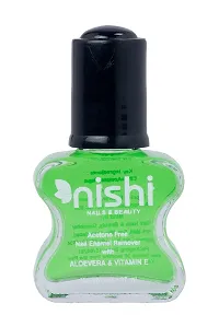 Nishi Nails Acetone-Free Nail Enamel Remover with Aloe Vera  Vitamin E - 27 ml, Green-thumb2