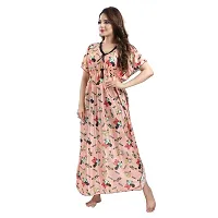 Zionity Printed Nighty for Women-thumb4