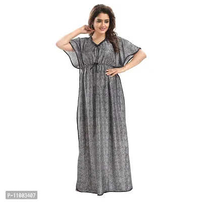 Zionity Printed Nighty for Women-thumb2