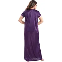 Stylist Satin Nighty And Robe For Women Pack Of 2-thumb1