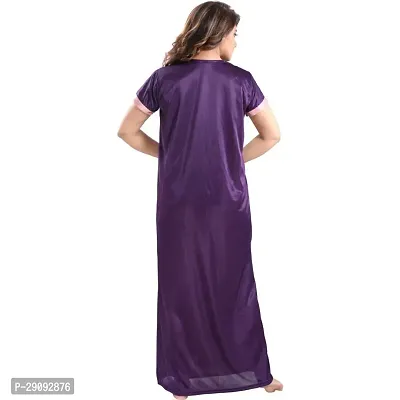 Stylist Satin Nighty And Robe For Women Pack Of 2-thumb2