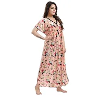 Zionity Printed Nighty for Women-thumb3