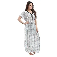 Zionity Printed Nighty for Women-thumb3