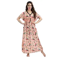 Zionity Printed Nighty for Women-thumb1