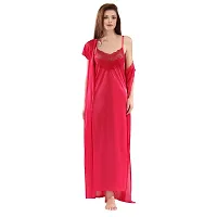 Zionity Nighty with Robe for Women-thumb2