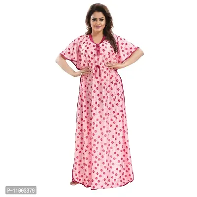 Zionity Printed Nighty for Women-thumb2