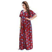 Zionity Printed Nighty for Women-thumb3