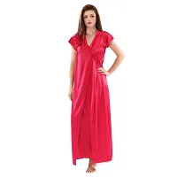 Zionity Nighty with Robe for Women-thumb1