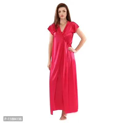 Zionity Nighty with Robe for Women-thumb2