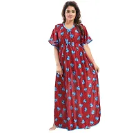 Zionity Printed Nighty for Women-thumb1