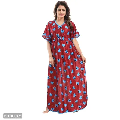 Zionity Printed Nighty for Women-thumb2