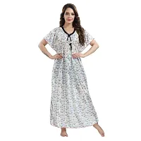 Zionity Printed Nighty for Women-thumb1