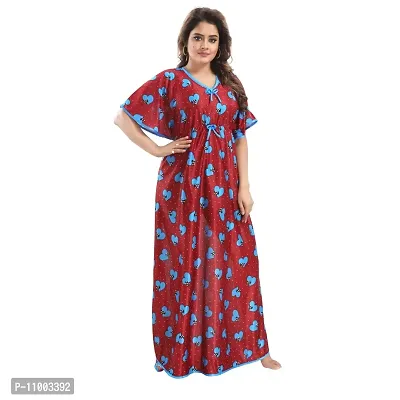 Zionity Printed Nighty for Women-thumb5