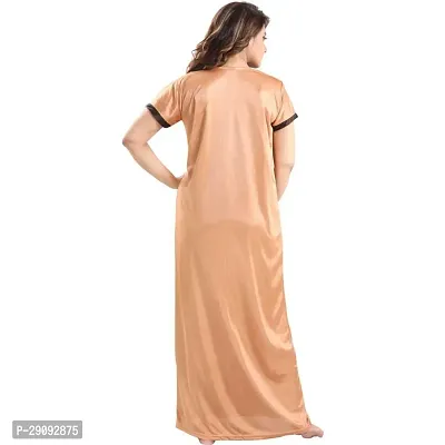 Stylist Satin Nighty And Robe For Women Pack Of 2-thumb2