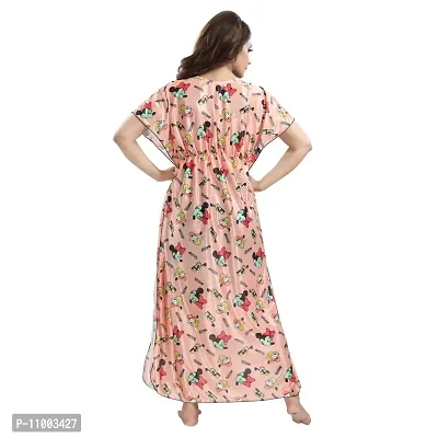 Zionity Printed Nighty for Women-thumb3