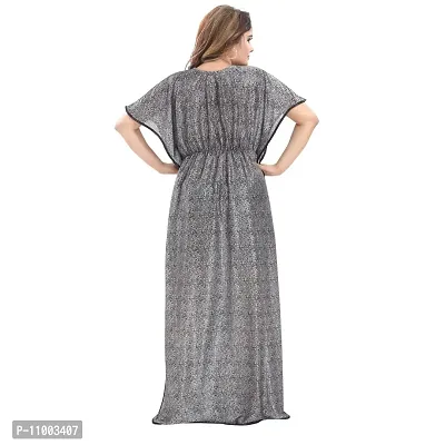 Zionity Printed Nighty for Women-thumb3