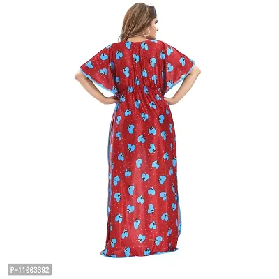 Zionity Printed Nighty for Women-thumb3