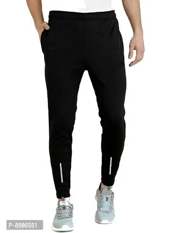 Buy ONE SKY Track Pant for Men, Versatile Joggers, Breathable Cargo Lower,  Durable Sports Trackpants, Stretchable Waistline & 2 Pockets,  Cotton+Polyester+Spandex Loungewear, Easy Care Night Pant (Black) Online at  Best Prices in