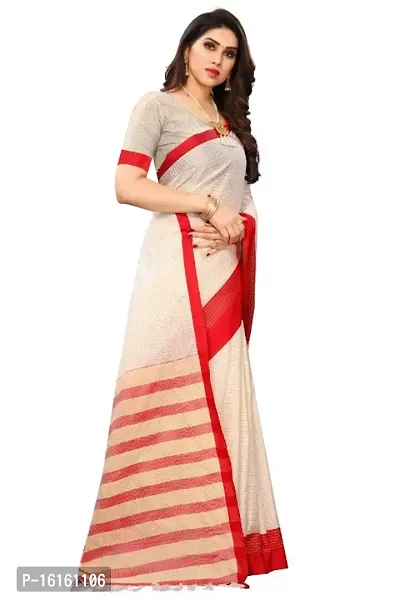 Beautiful Cotton Silk Saree with Blouse piece-thumb0