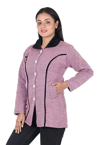 Womens Woolen Button Cardigan-thumb1