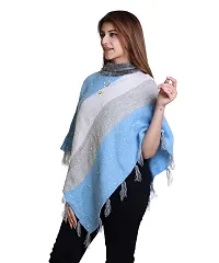 Stylish Wool Poncho for Women-thumb3