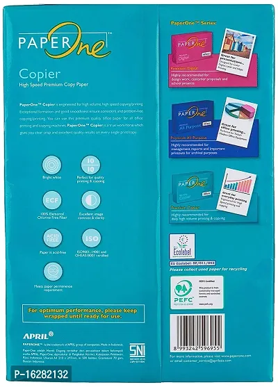 Paper One Copier A4 Paper, 500 Sheets (70 GSM) white-thumb2