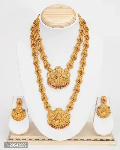 Stylish Golden Alloy Agate Jewellery Set For Women-thumb0