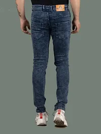 Stylish Denim Grey Slim Fit Mid-Rise Jeans For Men-thumb1