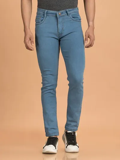 Classic Solid Jeans For Men