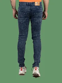 Stylish Denim Grey Slim Fit Mid-Rise Jeans For Men-thumb1