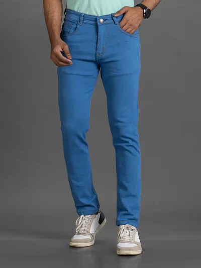 Stylish Denim Mid-Rise Jeans 