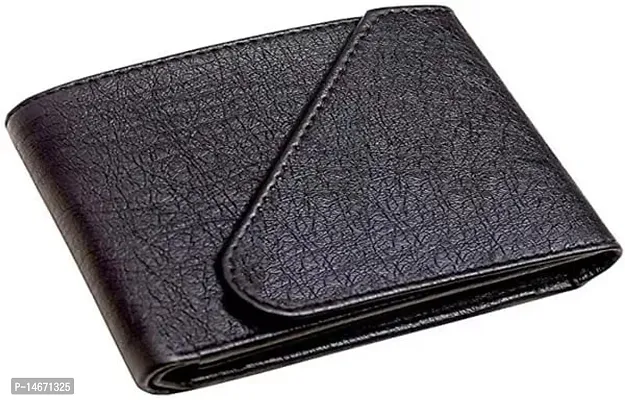 Elegant Faux Leather Textured Wallet For Men-thumb0