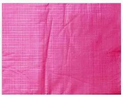 ROYAL - NEST Bed Sheet Self Design Pink Bed Sheet Soild with PVC-thumb2