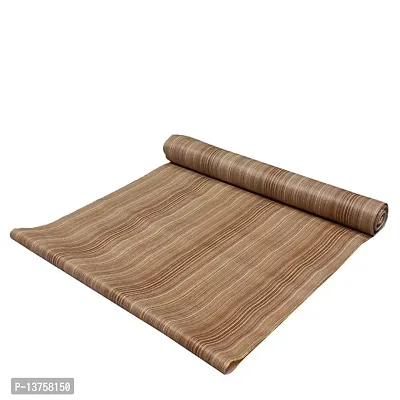 ROYAL-NEST ? 10 Meter, Size - 45 x 1000 cm , Antislip Mat Rectangular Long Shelf Liner, Brown Color, Line Design, Sheet Roll / Mat for Drawer