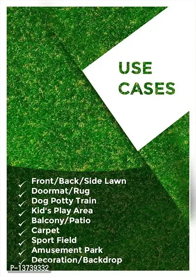ROYAL - NEST Medium Size Green (Color) Grass Doormat Self Design-thumb4