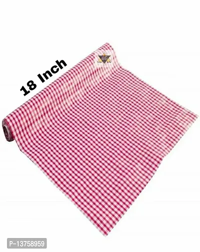 ROYAL-NEST ? 10 Meter Rectangular Long Shelf Liner Pink Color, White Small Box Design, Sheet Roll / Mat for Drawer, Antislip Mat, Size - 45 x 1000 cm-thumb4