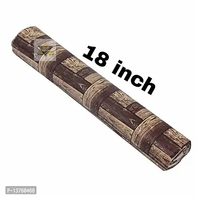 ROYAL-NEST ? 10 Meter, Rectangular Long Shelf Liner, Size - 45 x 1000 cm Dark Brown Color, Wooden Design, Sheet Roll / Mat for Drawer, Antislip Mat-thumb5