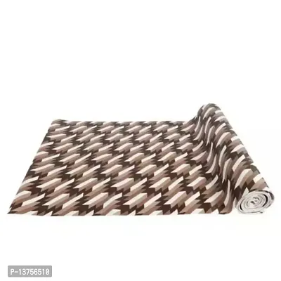 ROYAL-NEST ? 10 Meter, Size - 45 x 1000 cm Rectangular Long Shelf Liner, Brown Color, White Cut Design, Sheet Roll / Mat for Drawer, Antislip Mat-thumb0