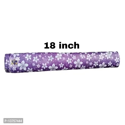 ROYAL-NEST ? Dark Purple Color, Size - 45 x 1000 cm, Rectangular Long Shelf Liner, 10 Meter White Flower Design, Sheet Roll / Mat for Drawer, Antislip Mat-thumb4