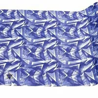 ROYAL-NEST ? 5 Meter, Rectangular Long Shelf Liner, Size - 45 x 500 cm Blue Color, White Triangle Design, Sheet Roll / Mat for Drawer, Antislip Mat-thumb4