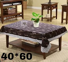 ROYAL - NEST ? Medium Size 2 to 4 Seater Printed 3D Table Cover Self Design Bamboo, Brown Color-thumb1